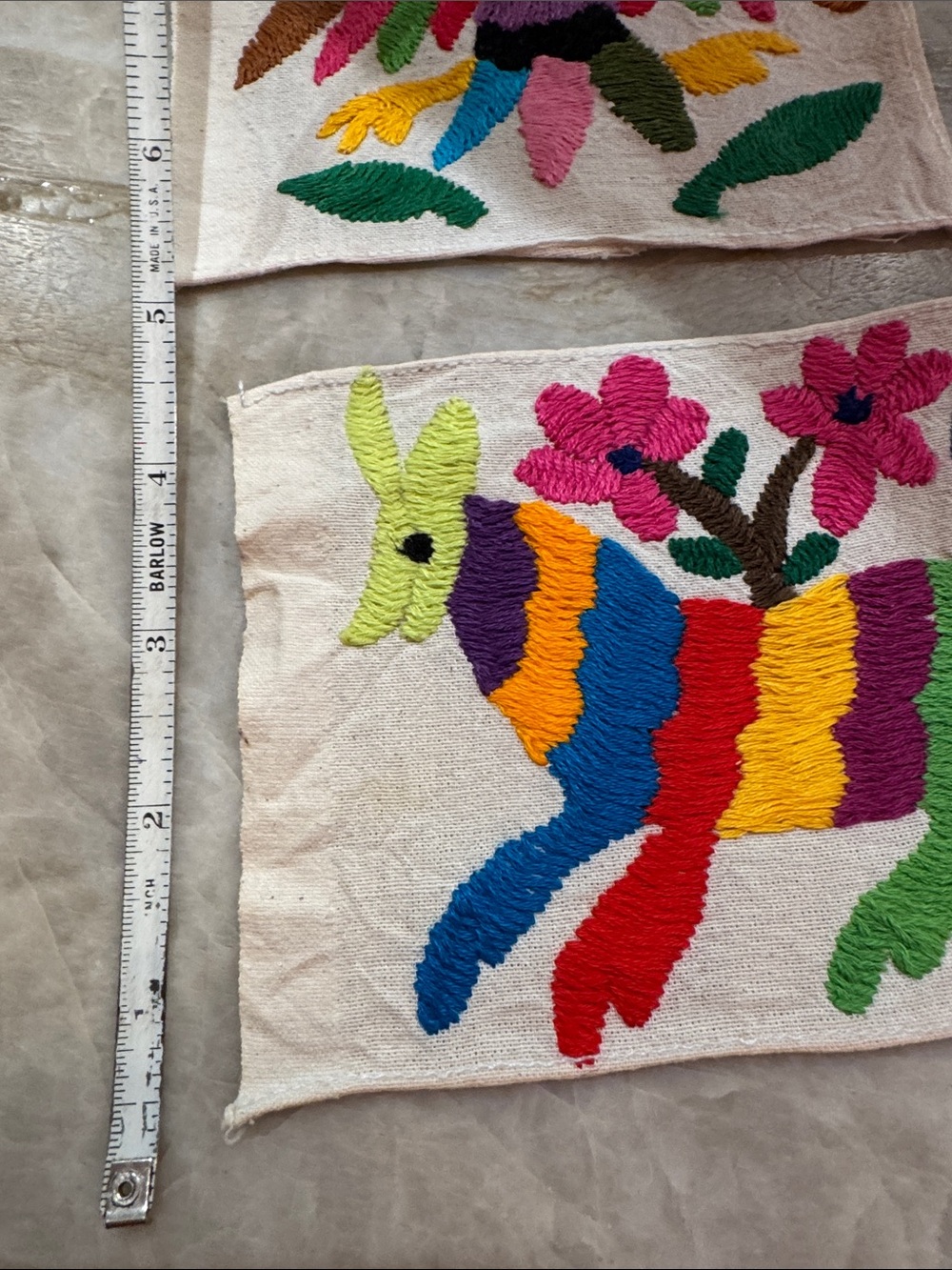 Unique Mexican motif cotton coaster - Picture 4 of 4